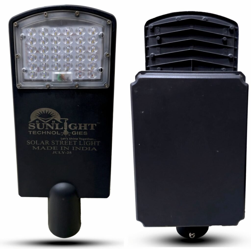 Solar semi integrated lens model street light