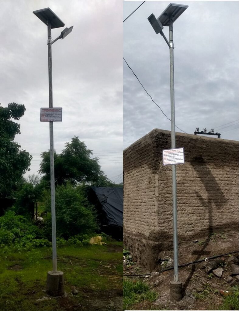 Solar street light set